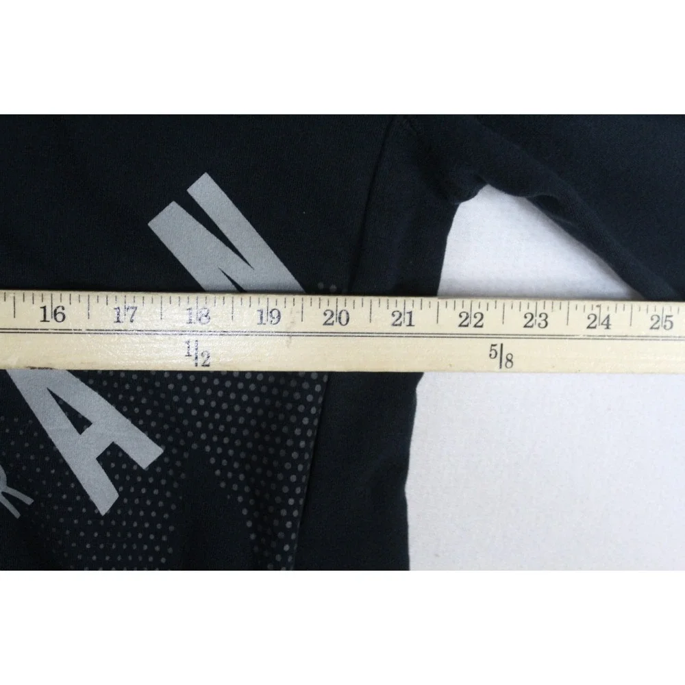 Air Jordan Men Black Sweater Hoodie Spell Out Casual Long Sleeve Size Large